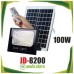  JD-8200 Ηλιακός Φωτοβολταικός Προβολέας Solar Light 100W