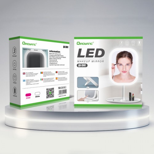 ΦΟΡΗΤΟΣ USB ΚΑΘΡΕΦΤΗΣ LED MAKEUP MIRROR QA-T641 QIAOYANG