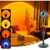 Διακοσμητικό Φωτιστικό LED Επιτραπέζιο Sunset Lamp σε Μαύρο Χρώμα