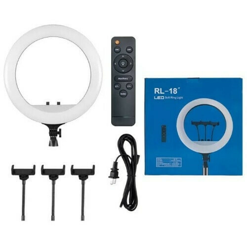 Φωτιστικό LED 18"RING LIGHT 45cm Ασύρματο Χειριστήριο-Τσάντα Μεταφοράς