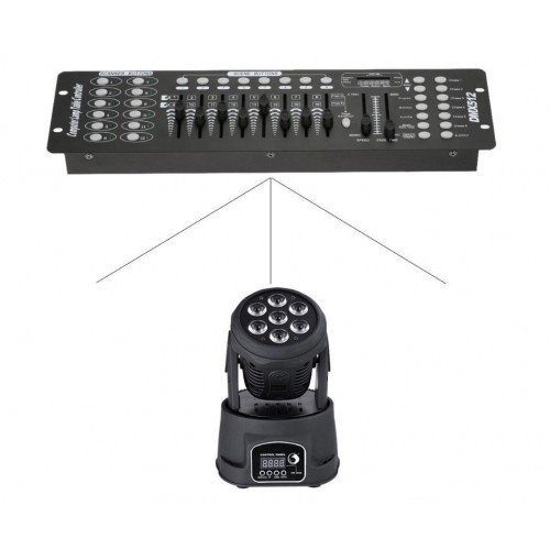 djPACKET ROBOT 7x10W & DMX512 για εκδηλώσεις-club-dj party