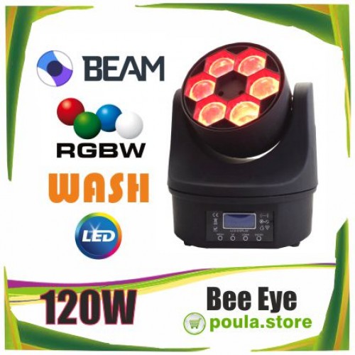 Big-EYE ROBOT LED 6x20W RGBW BEAM WASH 120W