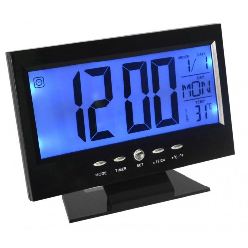 DS-8082 Ρολόι Με Ξυπνητήρι-Αισθητήρα Ήχου-LCD-Θερμοκρασία Back-Light DS-8082 Ρολόι Με Ξυπνητήρι-Αισθητήρα Ήχου-LCD-Θερμοκρασία Back-Light