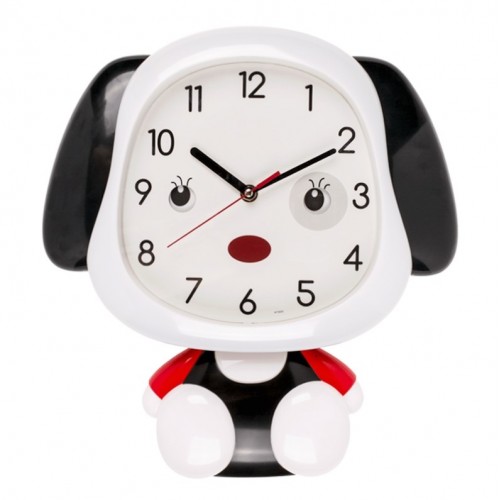 Παιδικό ρολόι τοίχου εκκρεμές σκυλάκι 35x31cm