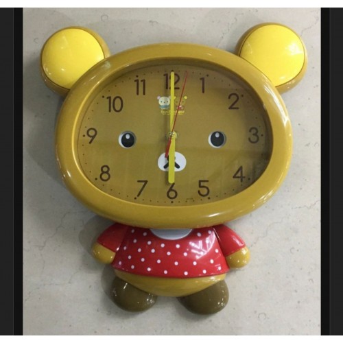 Παιδικό ρολόι τοίχου εκκρεμές Αγοράκι 35x31cm