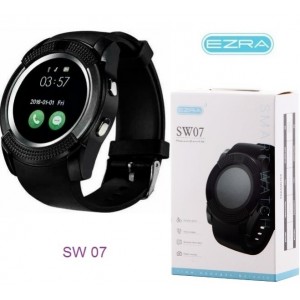 SmartWatch EZRA SW07 Μαύρο με Ελληνική γλώσσα GSM-SIM κάρτα