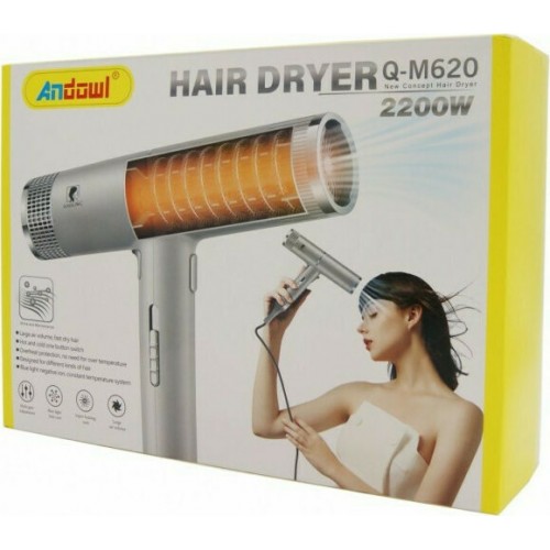 ΠΙΣΤΟΛΑΚΙ ΜΑΛΛΙΩΝ ΜΕ ΛΕΙΤΟΥΡΓΙΑ ΙΟΝΤΩΝ ANDOWL Q-M620 2200W