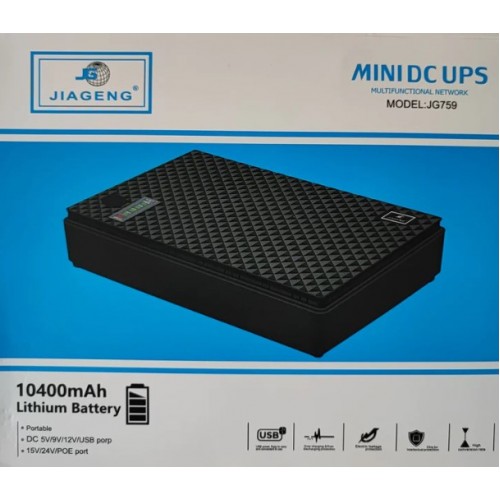 Mini UPS Jiageng 10400mah Φορητό Επαναφορτιζόμενο JG759