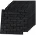 Αυτοκόλλητο 3D Πάνελ Τοίχου Τούβλα Μαύρα 70x77εκ. 20 τεμάχια