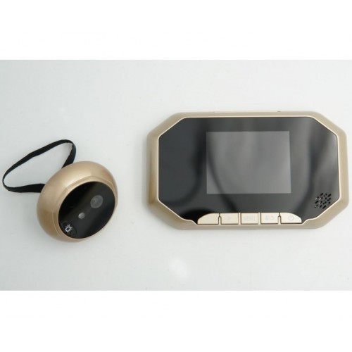 Ψηφιακό Ματάκι Πόρτας με Κουδούνι, HD Κάμερα, Οθόνη TFT 720p 3.2"