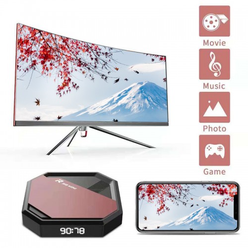 TV Box R98 Mini 10000 Κανάλια & Ταινίες Android 10.0  2G DDR 16g FLASH WIFI 4K