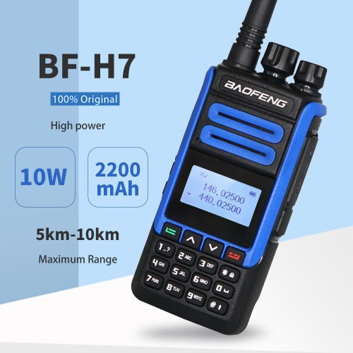 BF-H7 Ασύρματος Πομποδέκτης UHF/VHF 10W με Μονόχρωμη Οθόνη BF-H7 Ασύρματος Πομποδέκτης UHF/VHF 10W με Μονόχρωμη Οθόνη