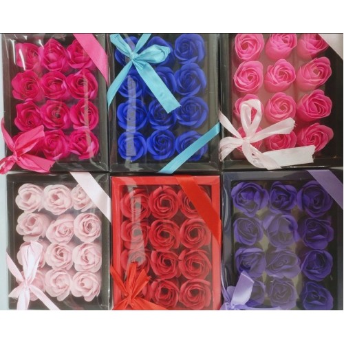 Σετ τεχνητά 12 λουλούδια κουτί δώρου Τριαντάφυλλα Αρωματισμένα