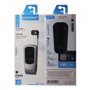 Ακουστικό Ασύρματο Fineblue F920 bluetooth hands free -12 ώρες συνεχόμενης χρήσης
