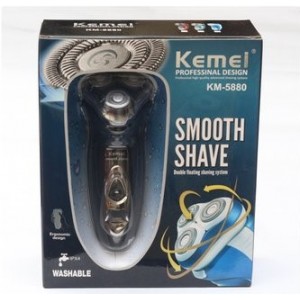 Επαναφορτιζόμενη ηλεκτρική ξυριστική μηχανή πλυσίματος Kemei KM-5880 για άνδρες