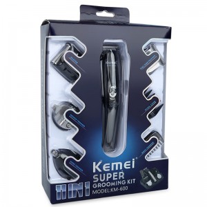 Kemei KM-600 Επαγγελματικό Σετ Κουρευτικής Μηχανής με βάση τοποθέτησης