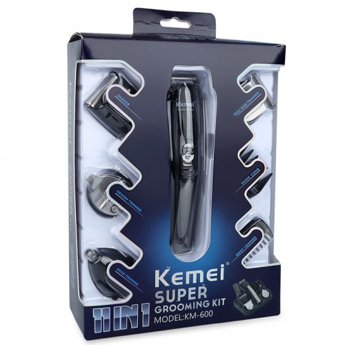 Kemei KM-600 Επαγγελματικό Σετ Κουρευτικής Μηχανής με βάση τοποθέτησης