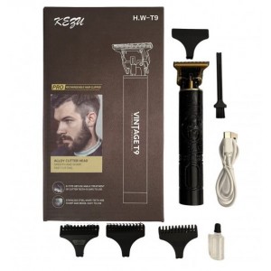 Επαγγελματική επαναφορτιζόμενη κουρευτική μηχανή HW-T9 Vintage