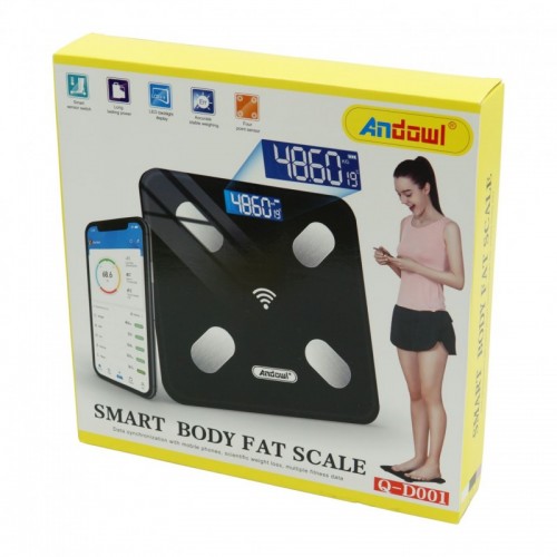 ΨΗΦΙΑΚΗ ΖΥΓΑΡΙΑ ΛΙΠΟΜΕΤΡΗΣΗΣ ΣΩΜΑΤΟΣ ANDOWL Q-D001 SMART PHONE